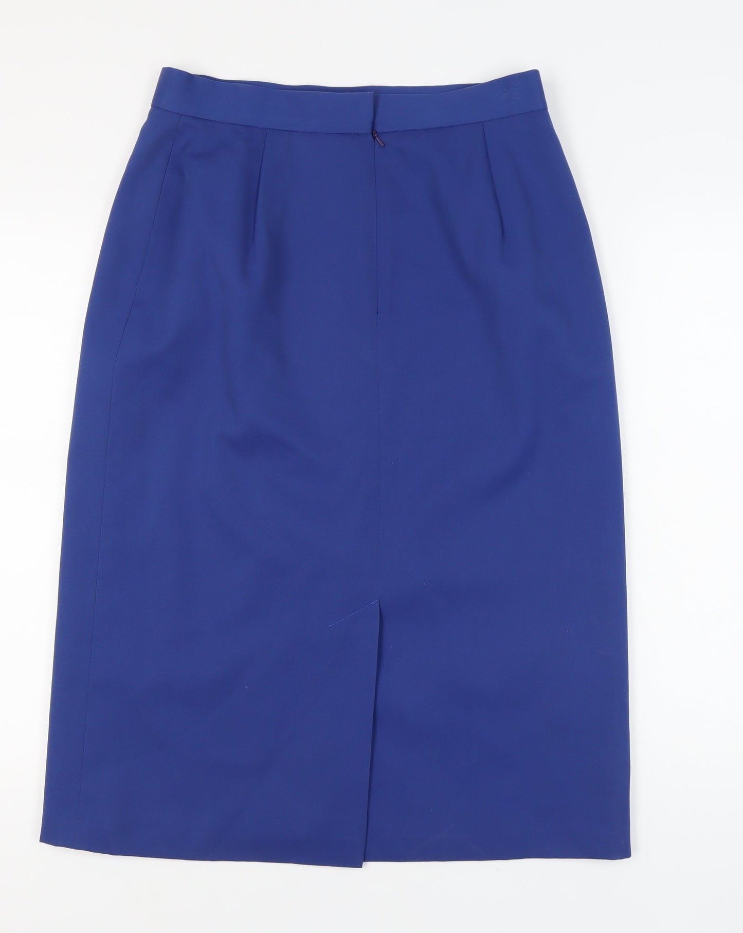 L'Anglaise Women's Blue Knee Length Pencil Skirt