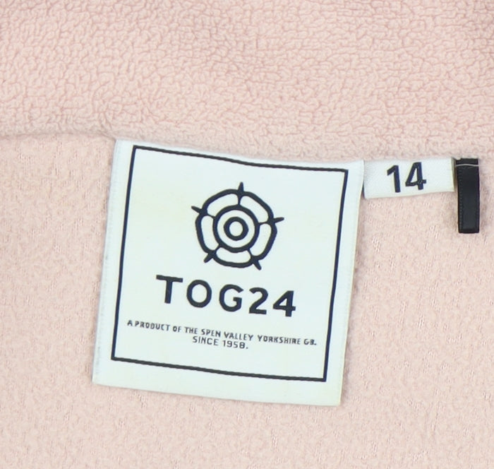 TOG 24 Pink Fleece Women's Jacket Size 14