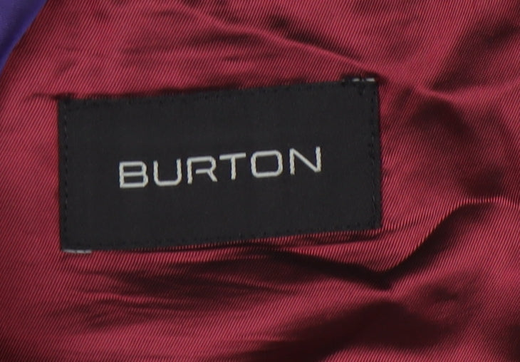 Burton Men's Black Regular Fit Blazer, Size 38R, Viscose Blend