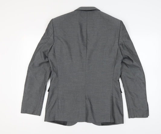 Next Men's Grey Blazer 40 Long Jacket