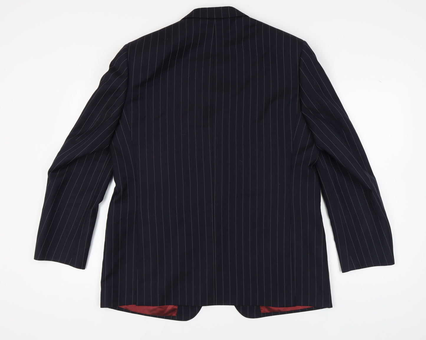 Marks and Spencer Men's Blue Striped Blazer M