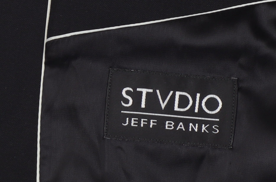 Jeff Banks Men's Black Blazer, Size 40 Long