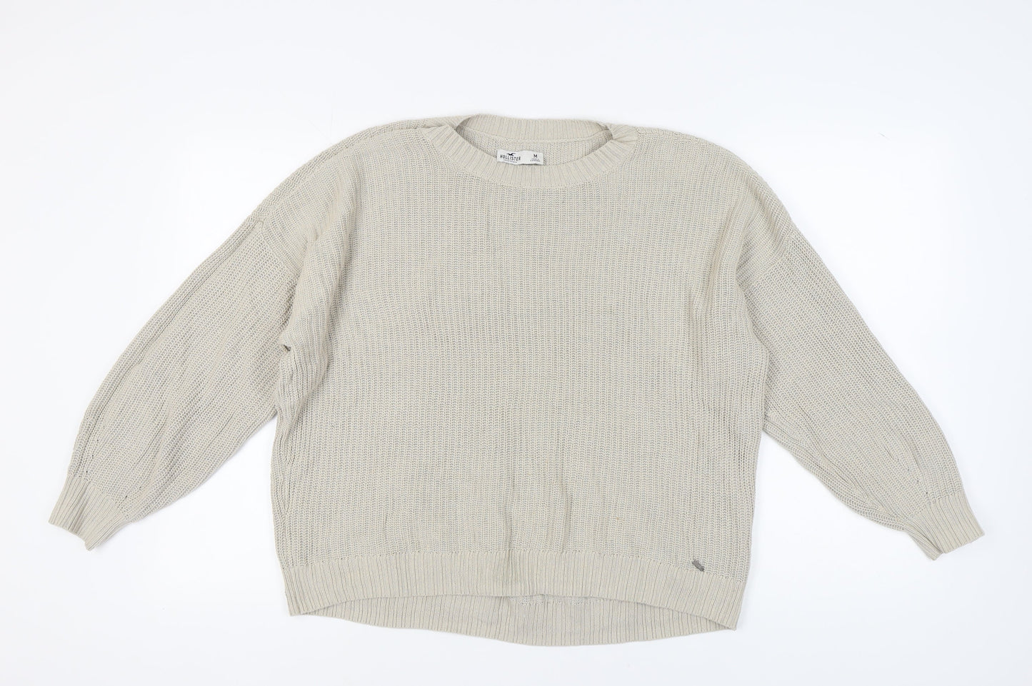Hollister Women's Beige Pullover Jumper, Size M