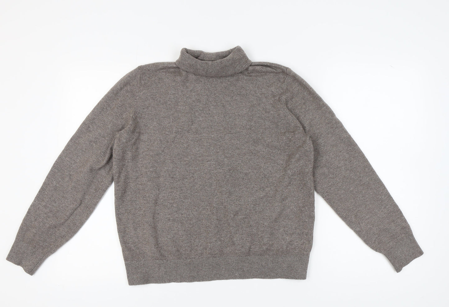 Marks and Spencer Women's Medium Grey Roll Neck Jumper