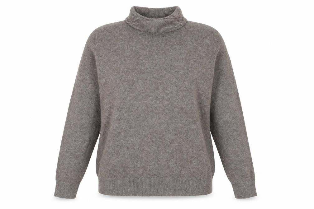 Marks and Spencer Women's Medium Grey Roll Neck Jumper