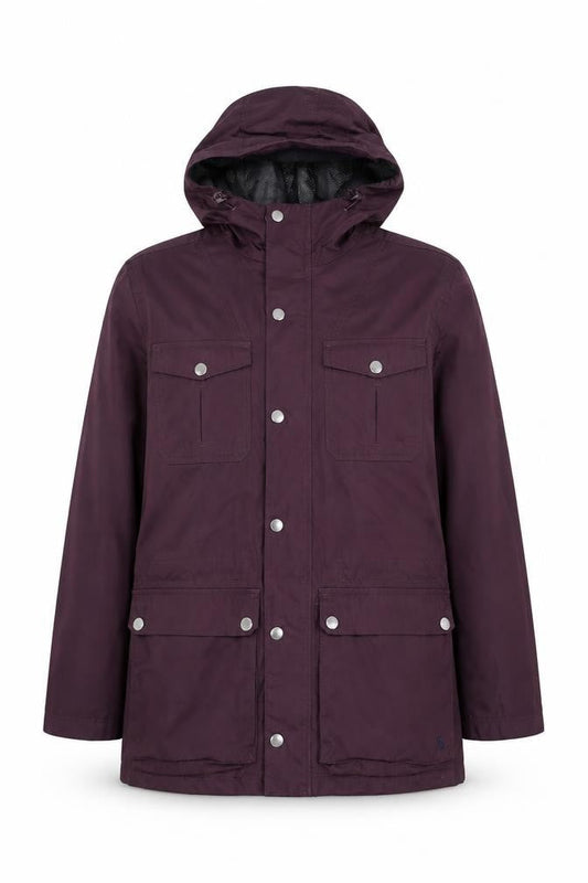 Womens UK Size S Regular Joules Purple Polyester Jacket
