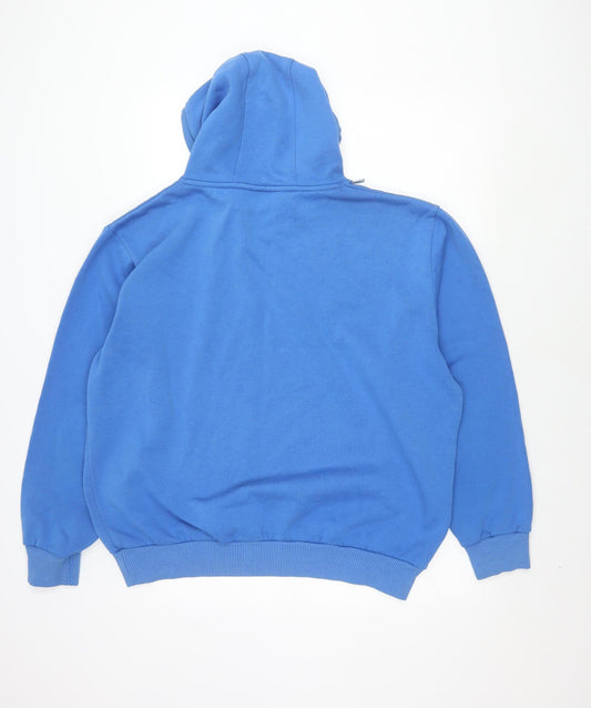 Lonsdale Men's Blue XL Pullover Hoodie with Logo