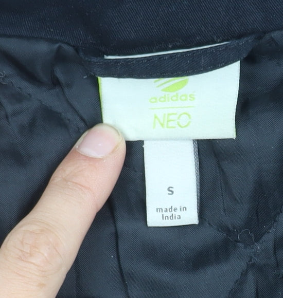 Adidas Women's Black Parka Jacket, S, Hooded Zip