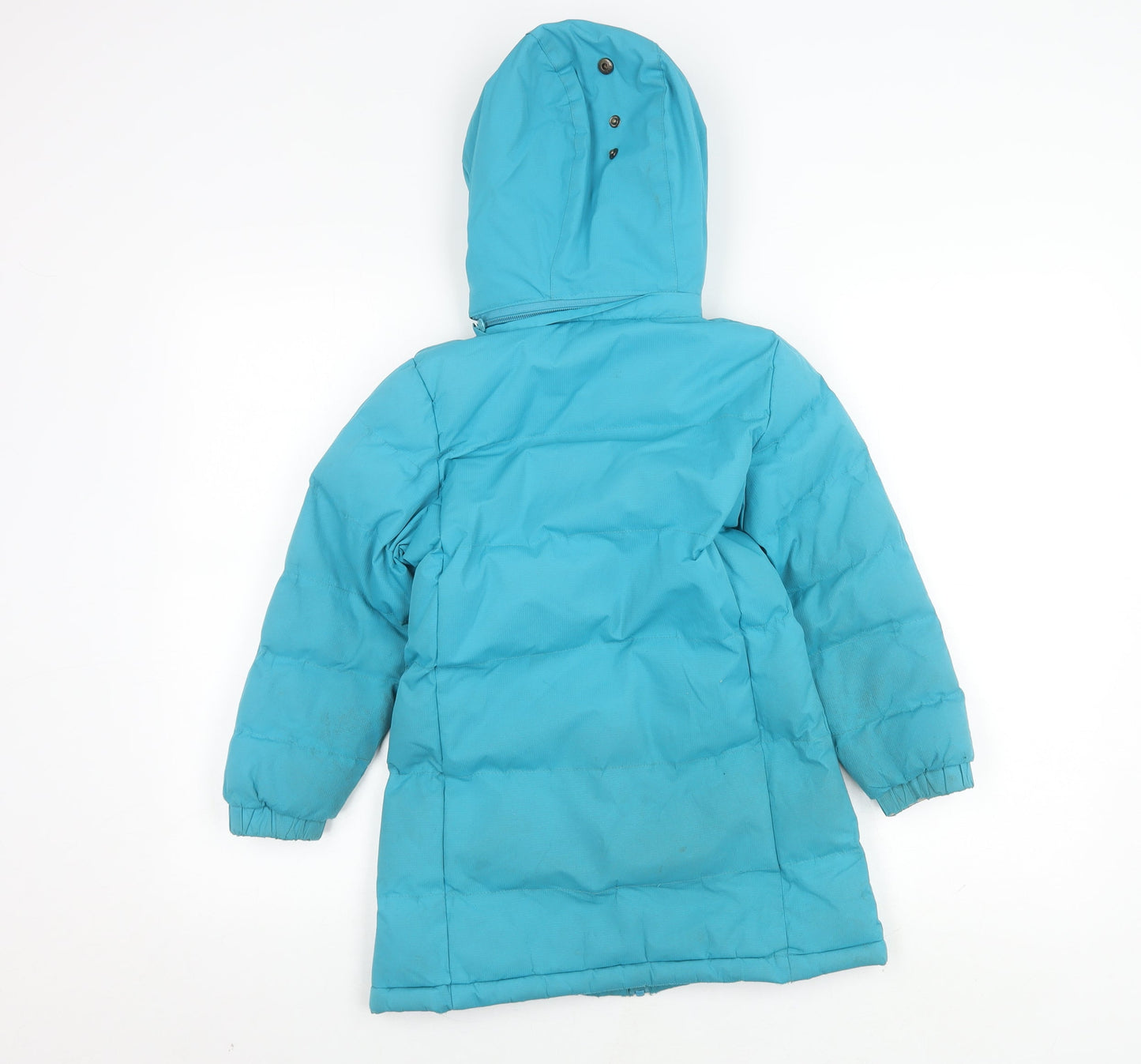 Trespass Girls Blue Puffer Jacket, 5-6 Years, Winter Waterproof