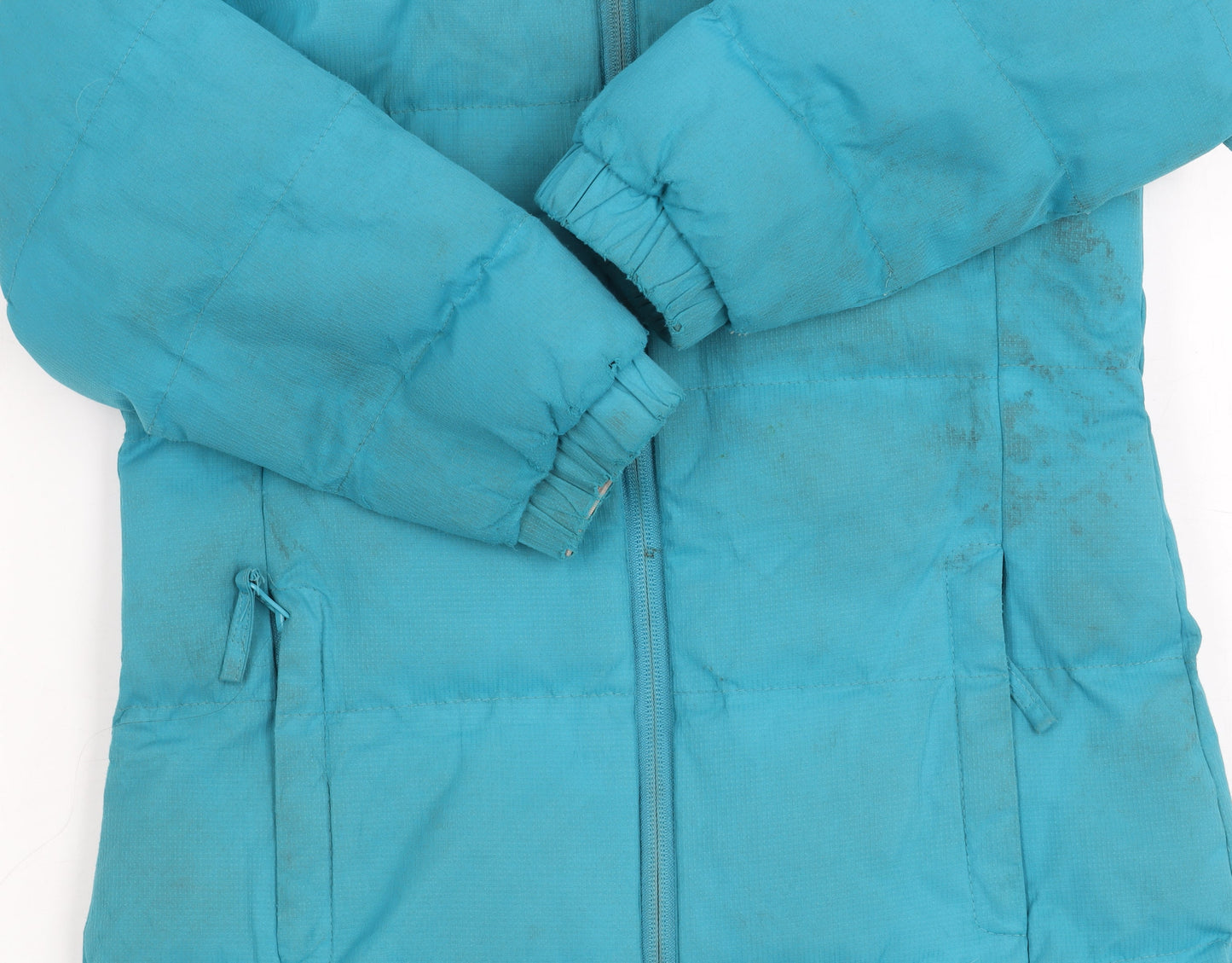 Trespass Girls Blue Puffer Jacket, 5-6 Years, Winter Waterproof