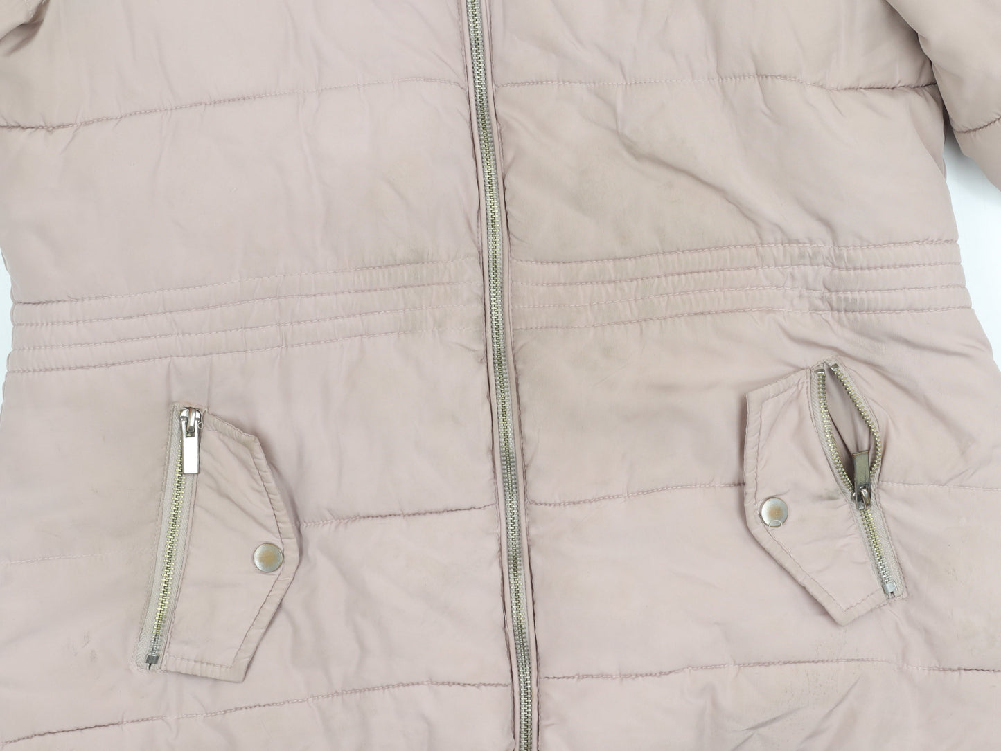 Dorothy Perkins Petite Pink Puffer Jacket Size 12