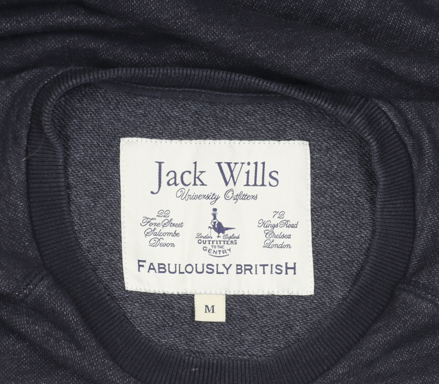 Jack Wills Men's Black Pullover Sweatshirt M