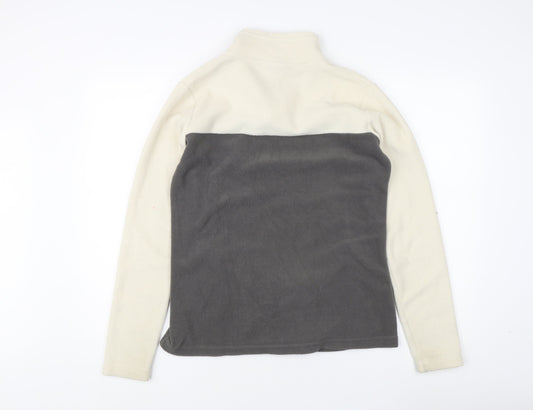 Peter Storm Women's Ivory Grey Fleece Sweatshirt - Size 12