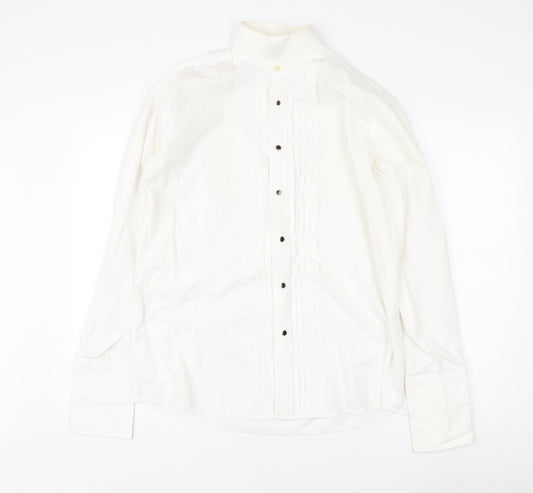 Pierre Cardin Men's White Formal Dress Shirt 15.5