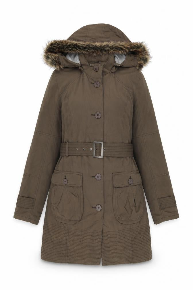 kew 159 Women’s Green Parka Coat Size 10
