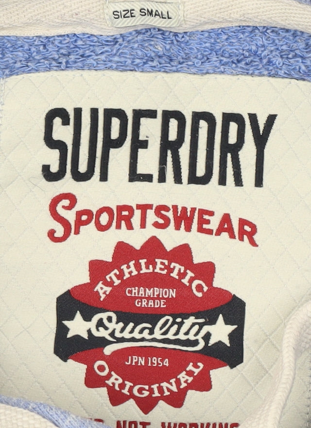 Superdry Men's Blue Pullover Hoodie Size S