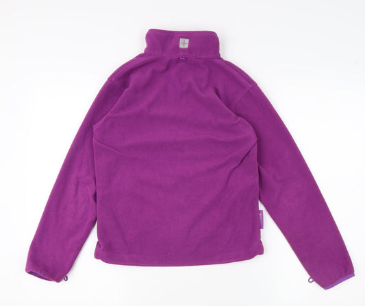 Mountain Warehouse Girls Purple Full Zip Fleece Sweatshirt 9-10Y