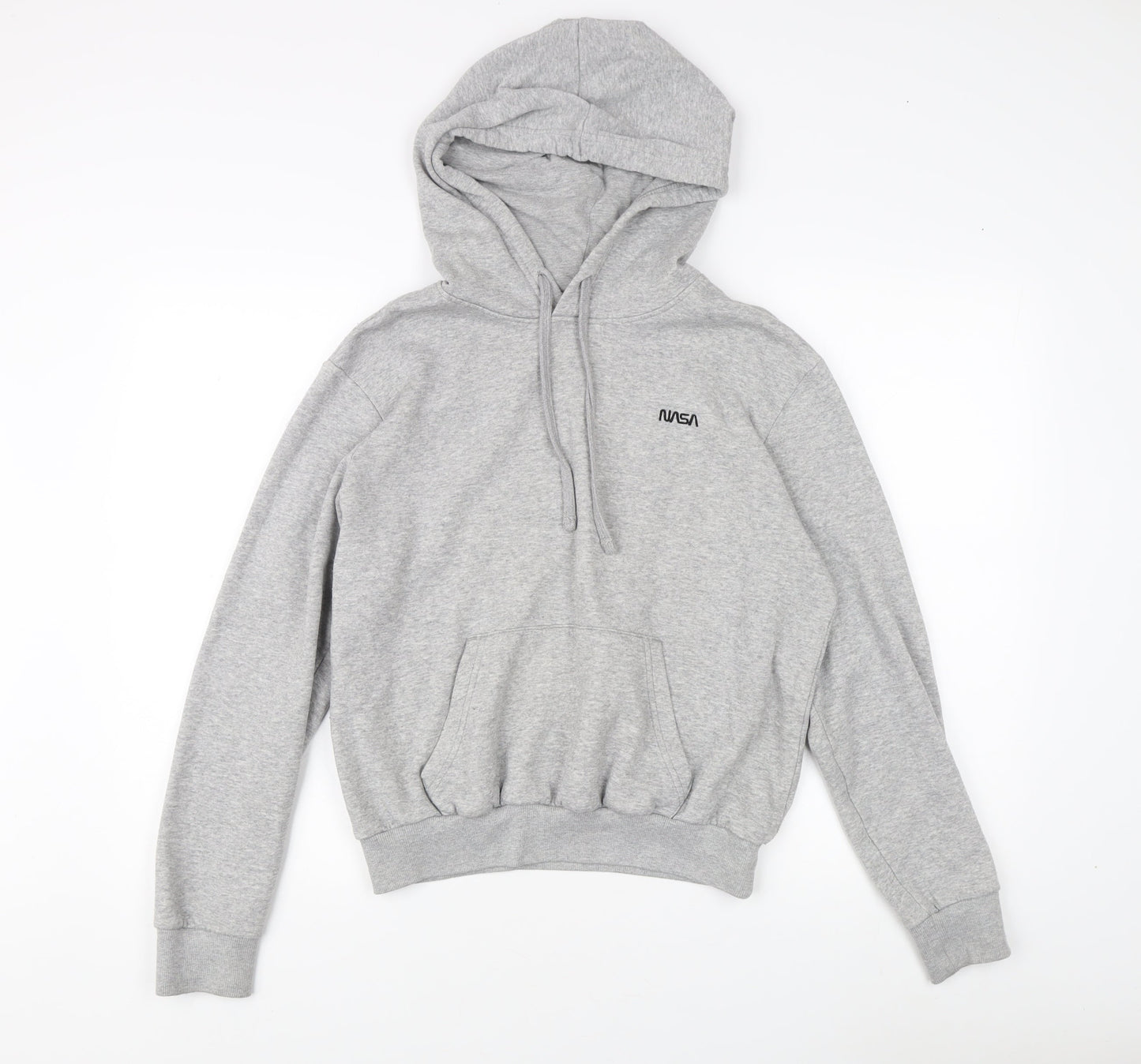 Grey NASA Logo Unisex Hoodie Size S