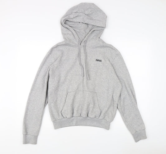 Grey NASA Logo Unisex Hoodie Size S