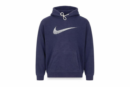 Mens UK L Regular Nike Blue Pullover Hoodie