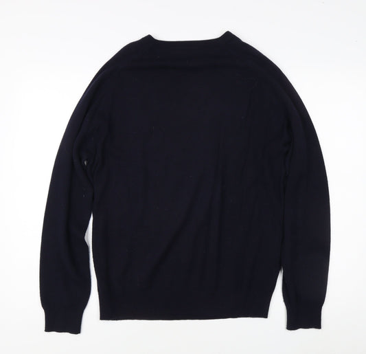 Austin Reed Men's Black V-Neck Pullover Jumper M