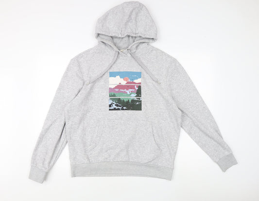 Mountain Warehouse Women's Grey Hoodie, UK 12, Graphic Print