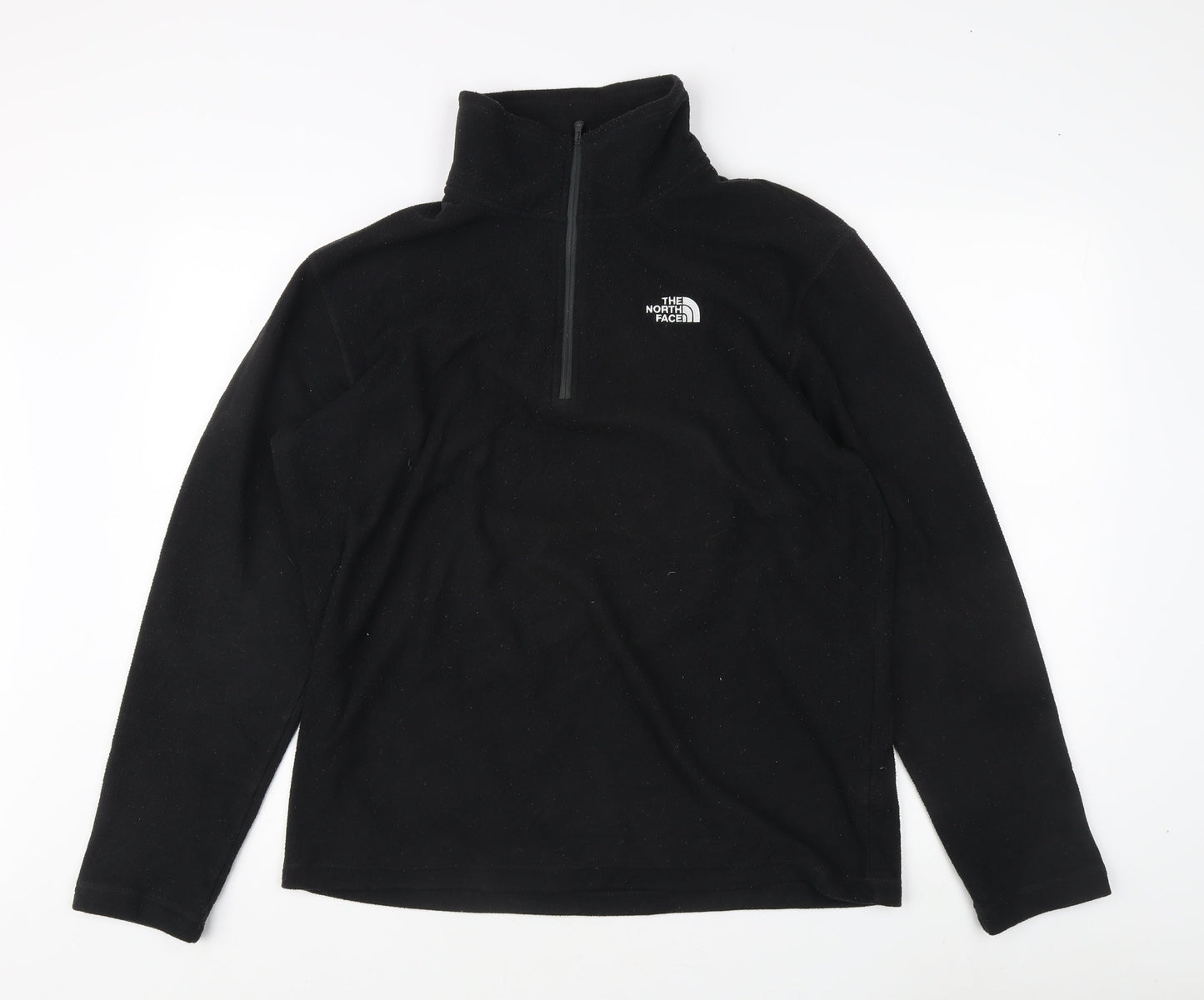 The North Face Men's Black 1/4 Zip Fleece Sweatshirt Size L
