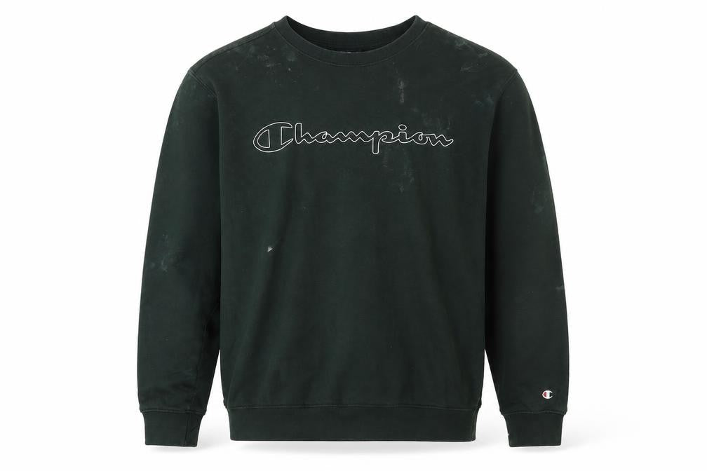 Mens UK M Regular Champion Green Pullover Sweatshirt
