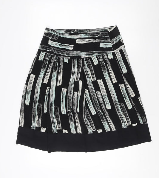 Reiss Women's Black Geometric Print Skirt