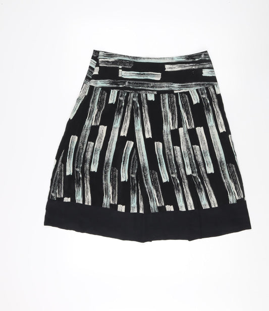 Reiss Women's Black Geometric Print Skirt