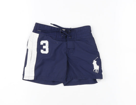 Polo Ralph Lauren Boys Blue Swim Trunks, 24 Months
