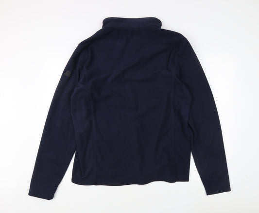 TOG24 Men's Blue 1/4 Zip Fleece Sweatshirt L