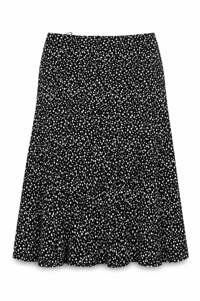 Viyella Women’s Black Polka Dot Skirt L