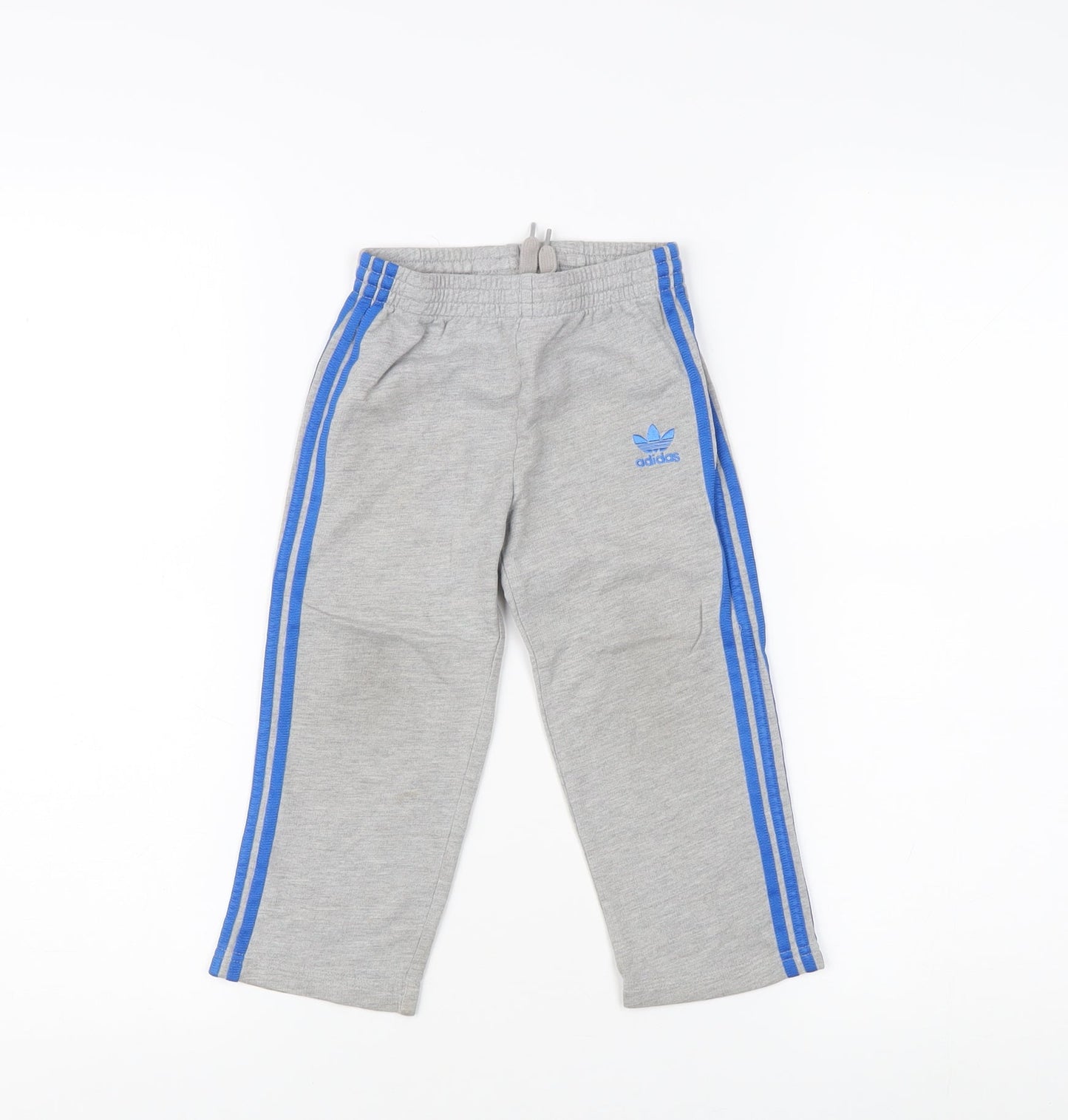 Adidas Boys Grey Joggers, 2 Years, Elastic Waist
