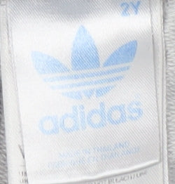 Adidas Boys Grey Joggers, 2 Years, Elastic Waist