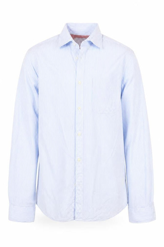 Jack & Jones Men's Blue Striped Dress Shirt S