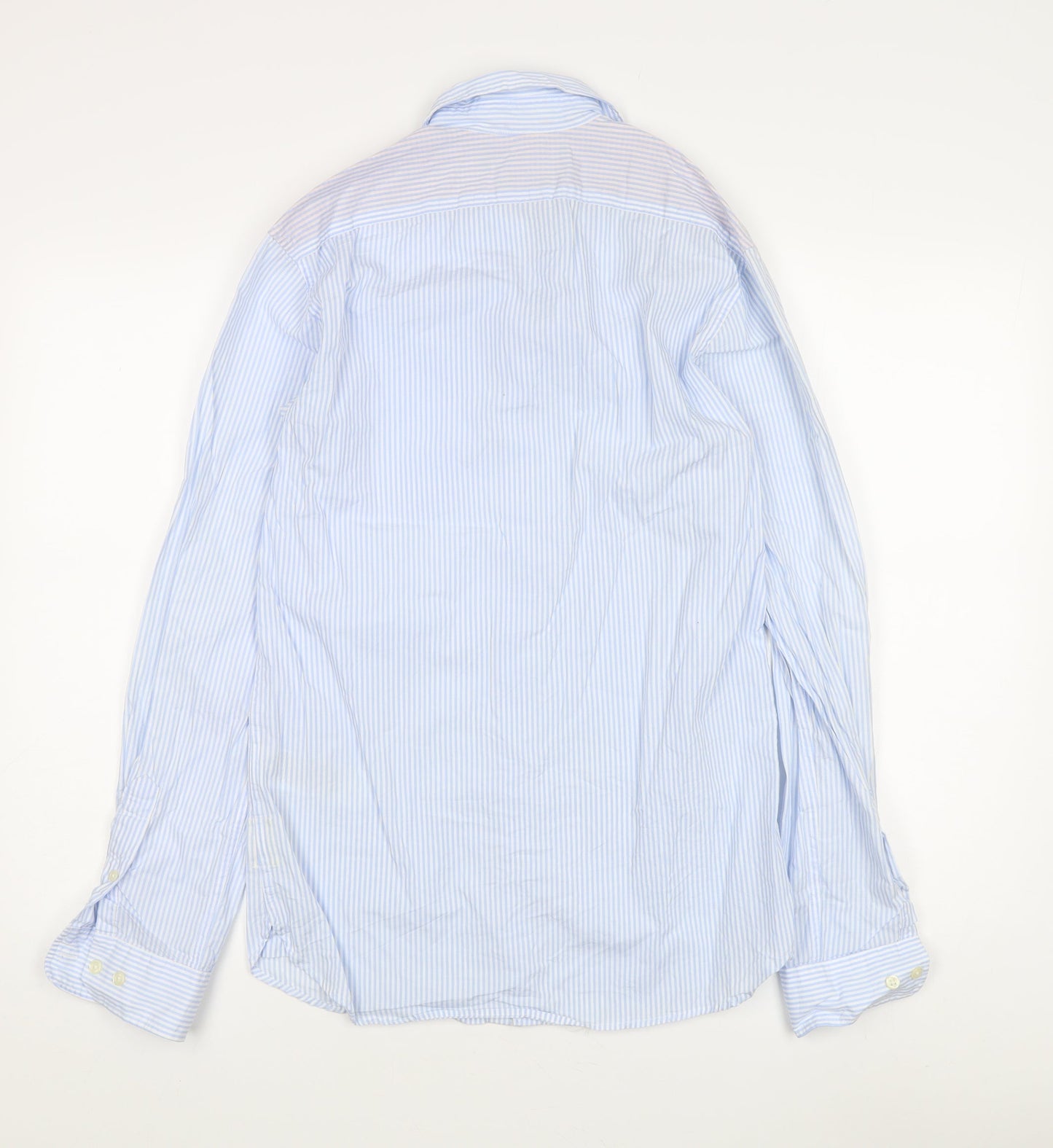 Jack & Jones Men's Blue Striped Dress Shirt S