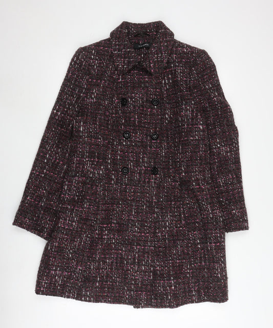 T.M. Lewin Women’s Multicoloured Tweed Coat Size 12