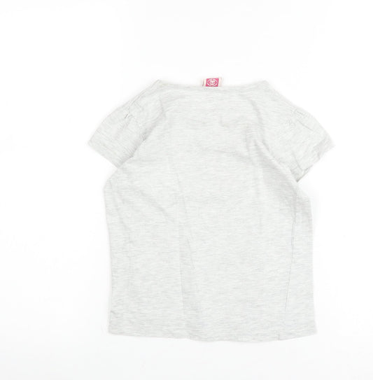 Saltrock Girls Grey Graphic Print T-Shirt 5-6 Years