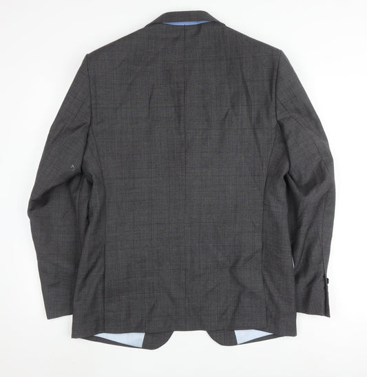 Marks and Spencer Men's Grey Wool Blazer 38 Short