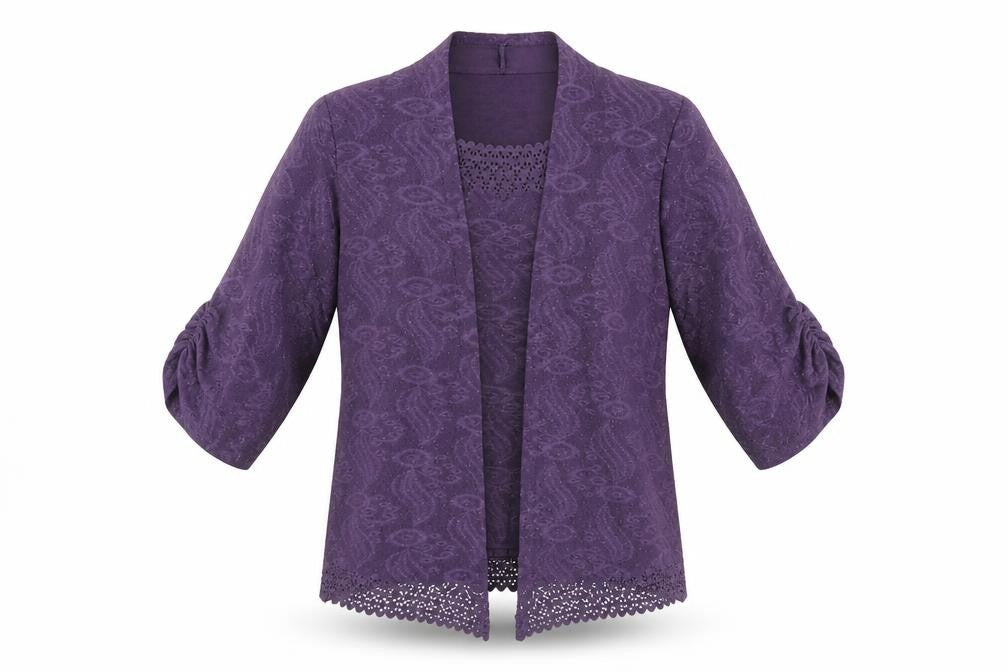Womens UK Size S anna rose Purple Polyester Blend Blouse