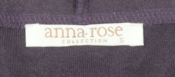 Anna Rose Women's Purple Tunic Blouse, Size S