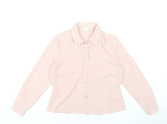 Eastex Women's Pink Blouse Size 12, Long Sleeve