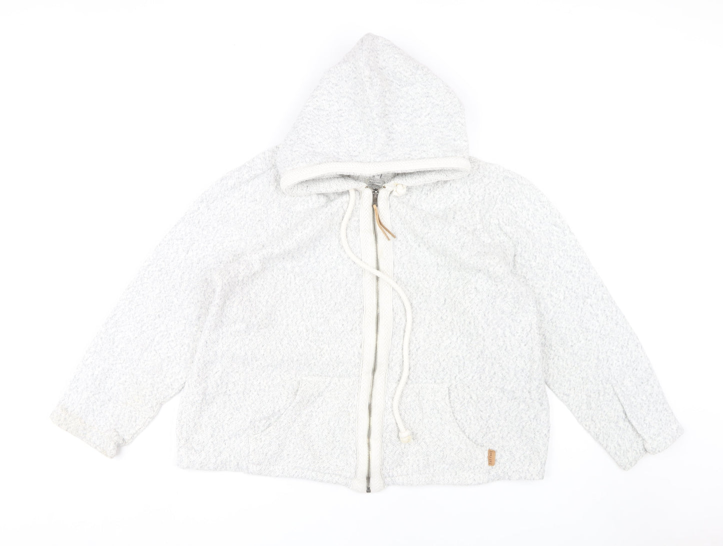 FatFace Women's Ivory Full Zip Hoodie Size 14