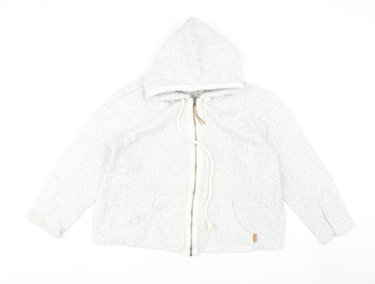 FatFace Women's Ivory Full Zip Hoodie Size 14