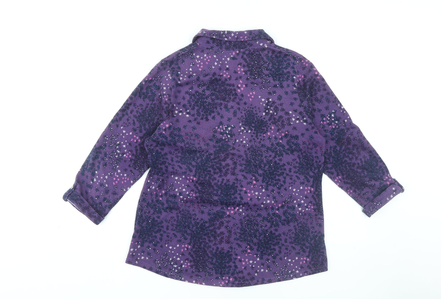 Isle Essentials Women's Purple Floral Blouse Size 12