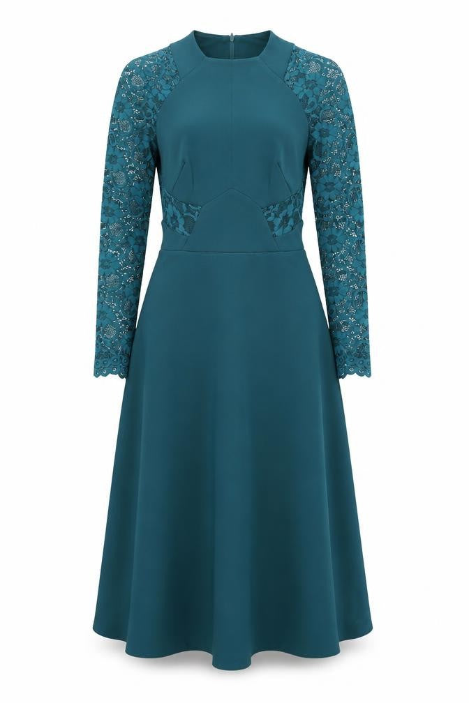 ASOS Women Green A-Line Dress Size 6