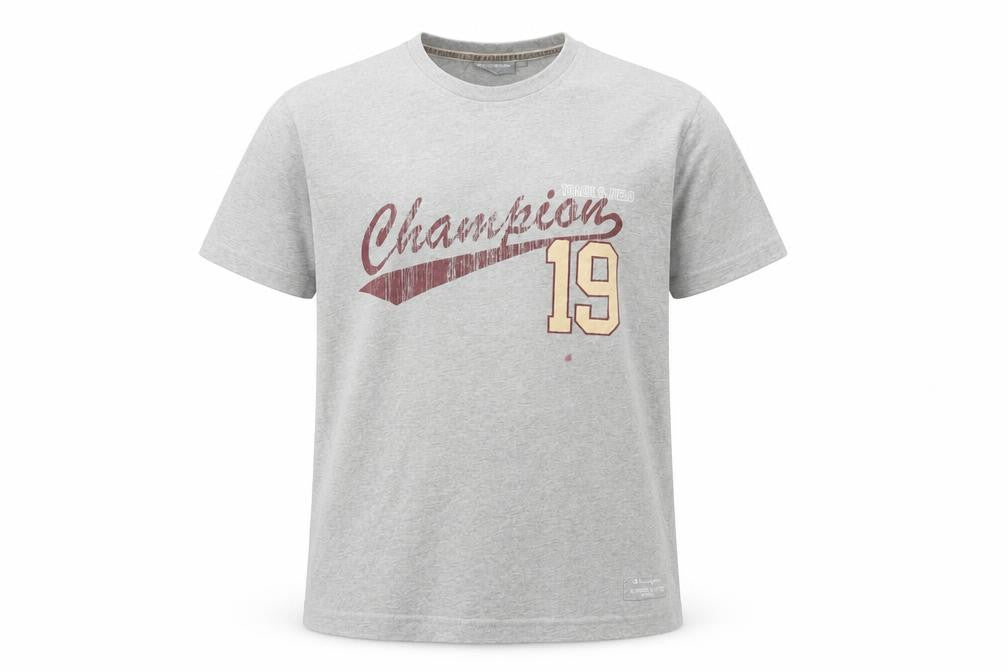 Mens UK Size L Champion Grey  Cotton T-Shirt