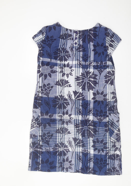Seasalt Cornwall Women's Blue Floral Dress Size 12
