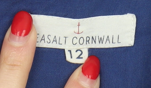 Seasalt Cornwall Women's Blue Floral Dress Size 12